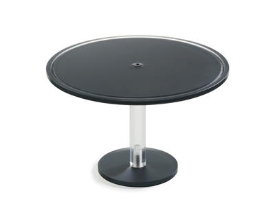 Cake stand on foot 33 cm Anthracite Mealplak