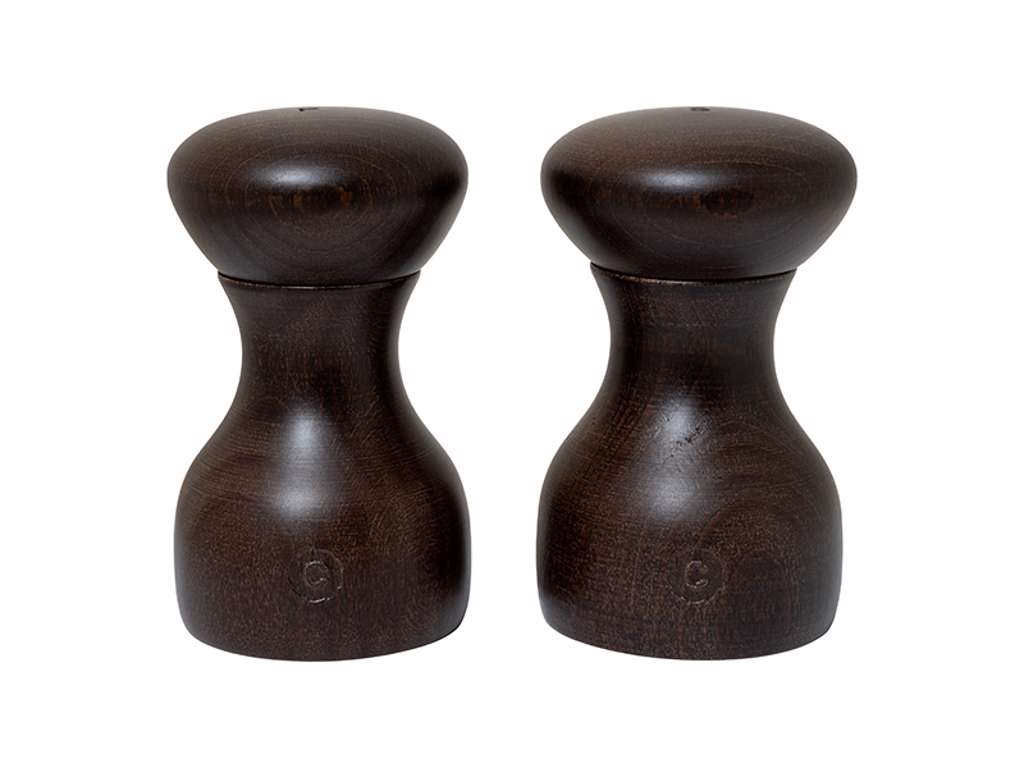 Salt and pepper set 10 cm Lyon Brown Beech