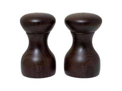 Salt and pepper set 10 cm Lyon Brown Beech