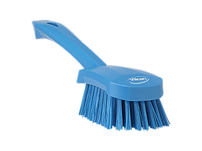 Washing brush short handle, blue