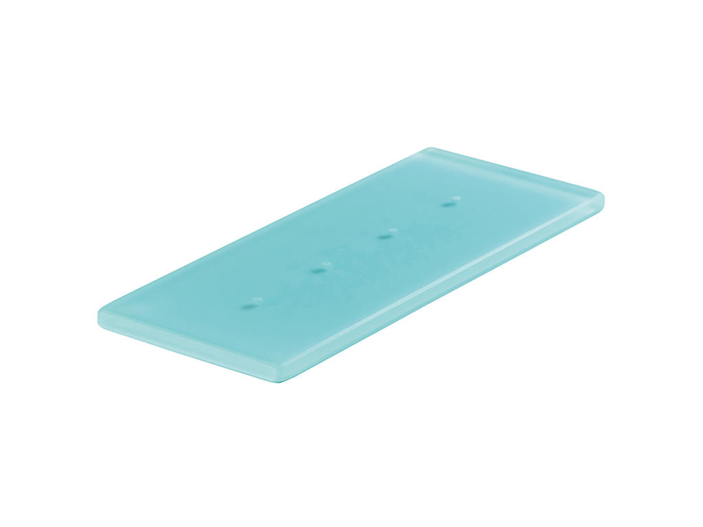 Tray 4 holes 24.5x10 cm Turquoise Mealplate