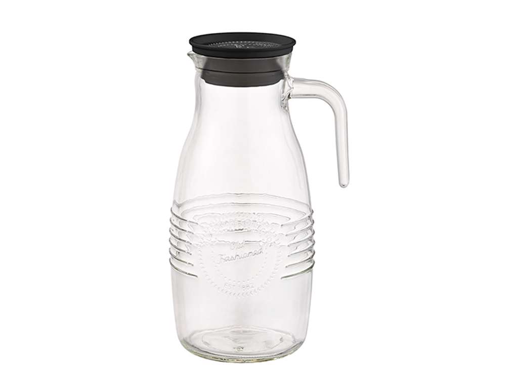 Glass jug with plastic lid 1.8L