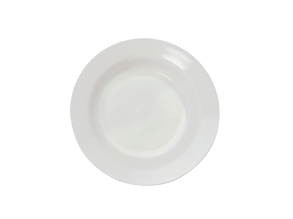 Plate Melamine Deep White 20 Cm