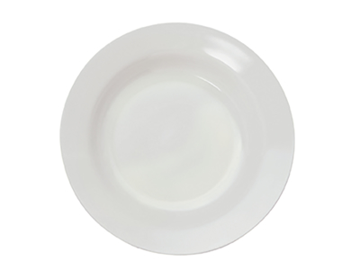 Plate Melamine Deep White 20 Cm