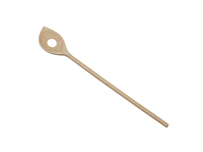 Pot spoon corner model with hole 35 cm beech