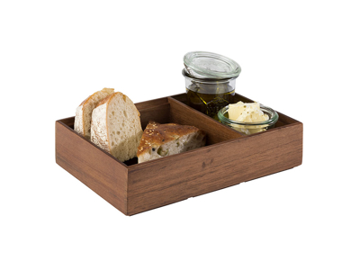 Storage box Acacia wood 22.5x15 cm