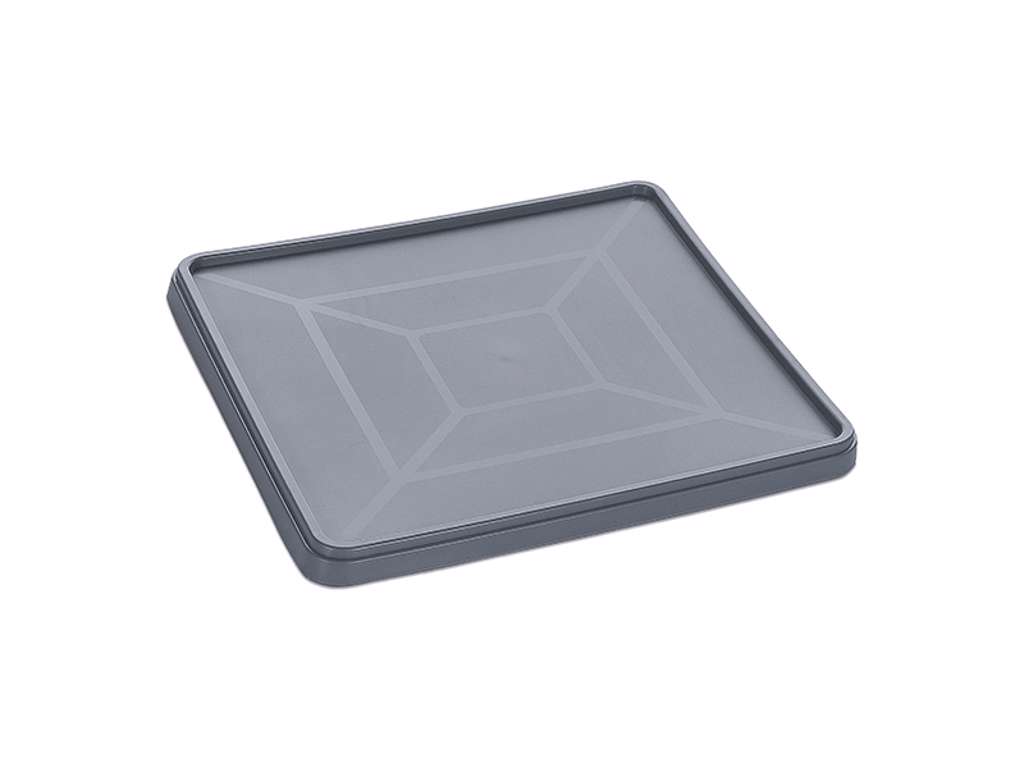 Lid for dishwashing trays gray 50x50 cm