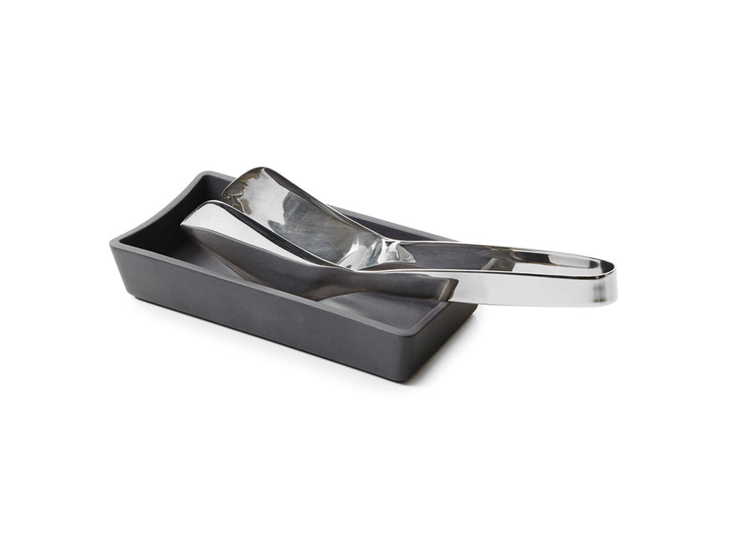 Holder for spoon 20x10 cm Unglazed Black Revolution 2