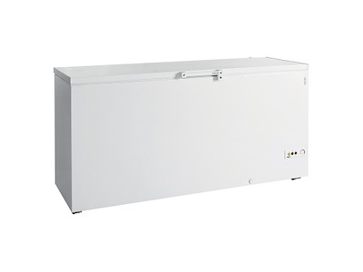 Chest freezer 553 ltr White with wheels and lock