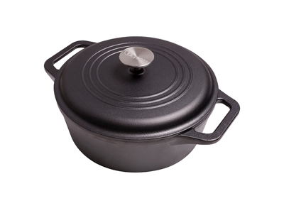 Pot with lid, Ø24 cm, Victoria, cast iron