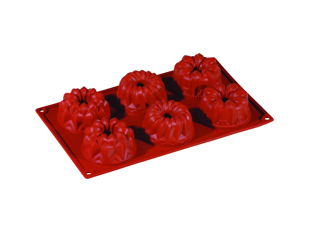 Baking mold Silicone 1/3GN, 6 fantasy shapes