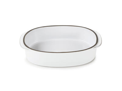 Dish Oval 19x13 cm white Caractere Culinaire