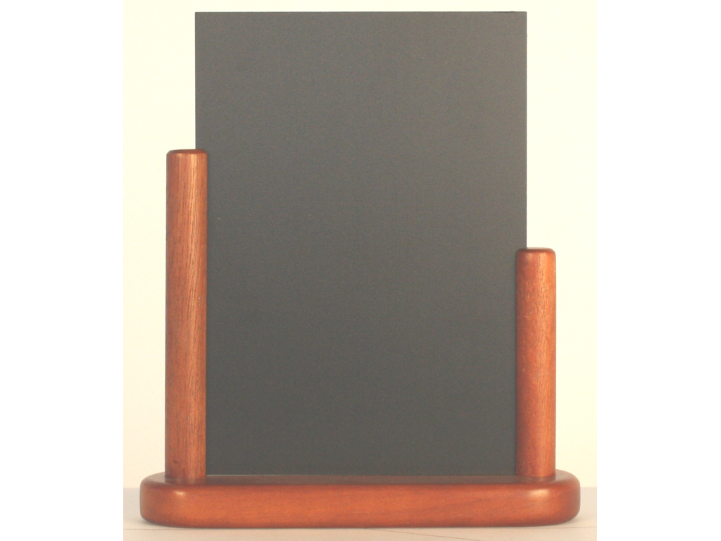 Board 10x15 cm A6 w/mahogany foot table