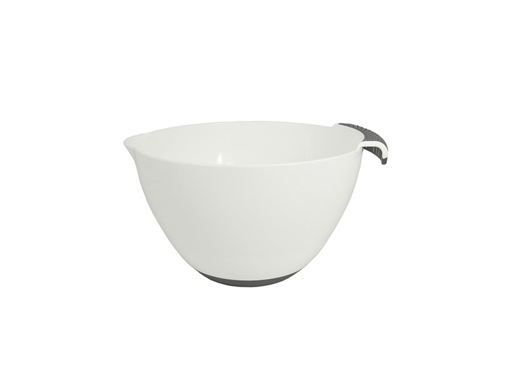 Mixing bowl 4 liters White/gray non-slip