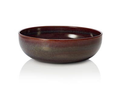 Bowl - Stoneware - Brown - 260x260x85mm - 2ltr - Dishwasher Safe - Stackable