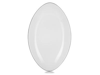 Plate Oval 35x22 cm White Equinoxe
