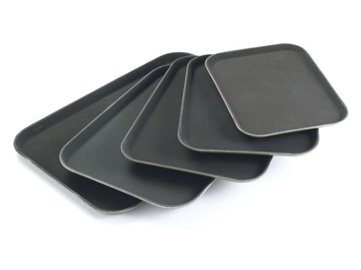 Tray non-slip 40x56 cm brown