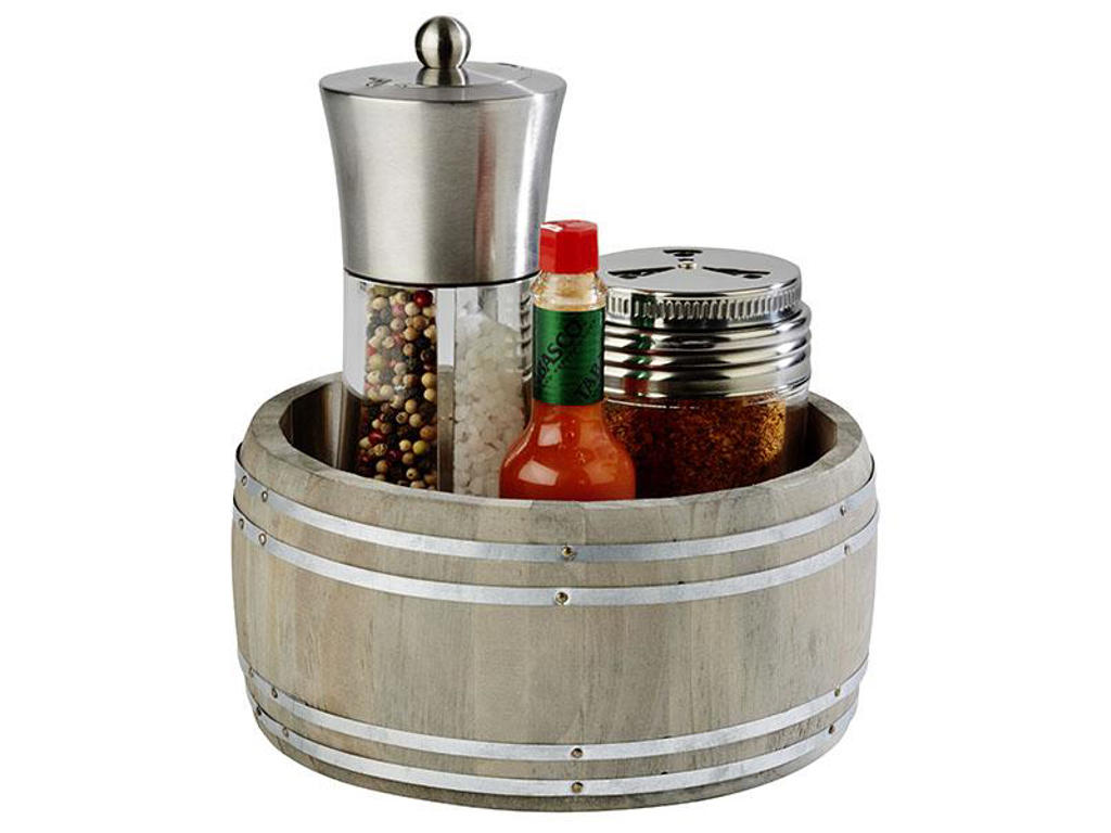 Mini barrel wood round Ø17.5x8.5 cm