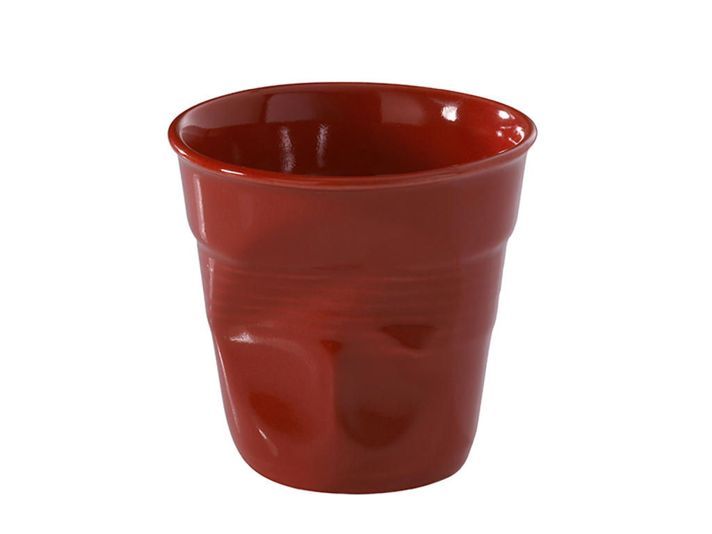 Wrinkled Espresso Cup 8 cl Pepper Red