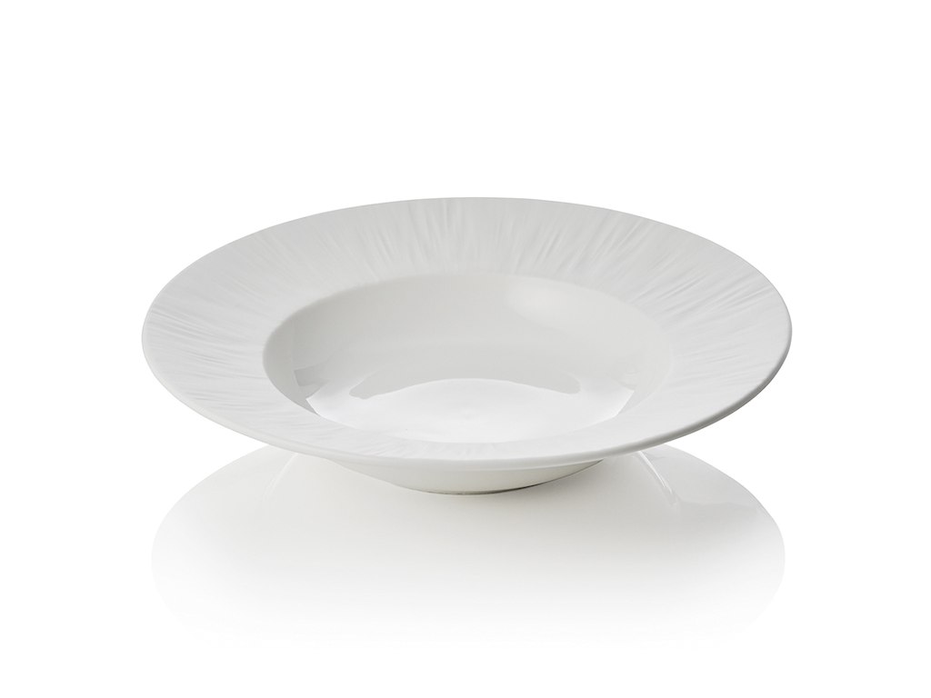 Tallerken dyb Ø23,5cm Shiro Hvid