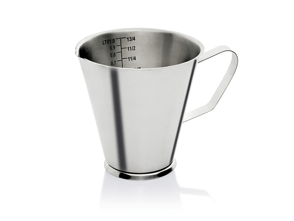 Liter measure in stainless steel