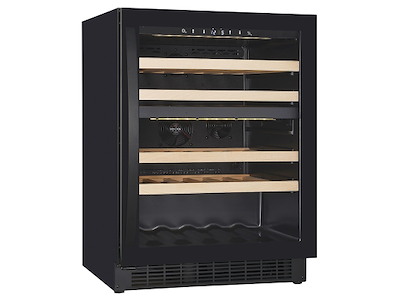 Wine cooler 39 bottles 119 l. 2 zones Black