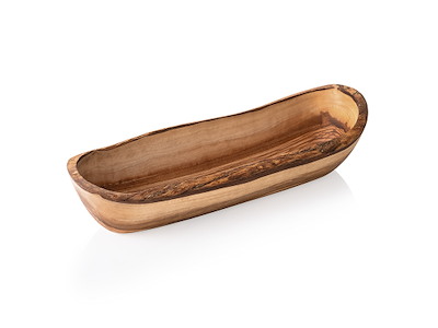 Bowl Oval Olive Wood 26x8x8cm