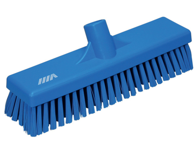 Floor washing brush stiff 305 mm blue