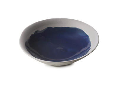 No.W Deep Plate Ø 24 cm Blue/Gray