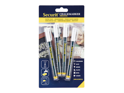 Marker 4-pack white 14x1.5x1 cm