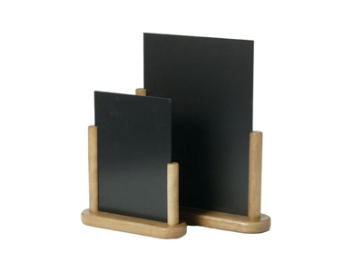 Board 10x15 cm A6 w/light wood foot table