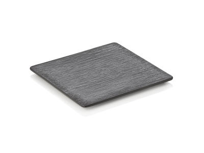 Serving Platter - Porcelain - Black - 200x200x10mm