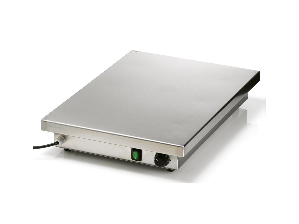 Heating plate 60x40x9cm stainless Bourgeat