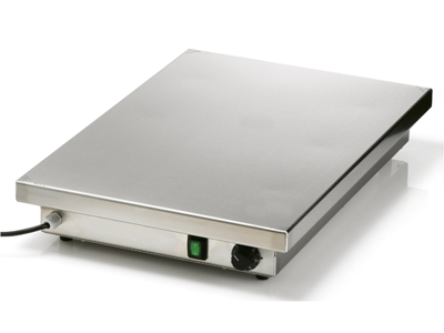 Heating plate 60x40x9cm stainless Bourgeat