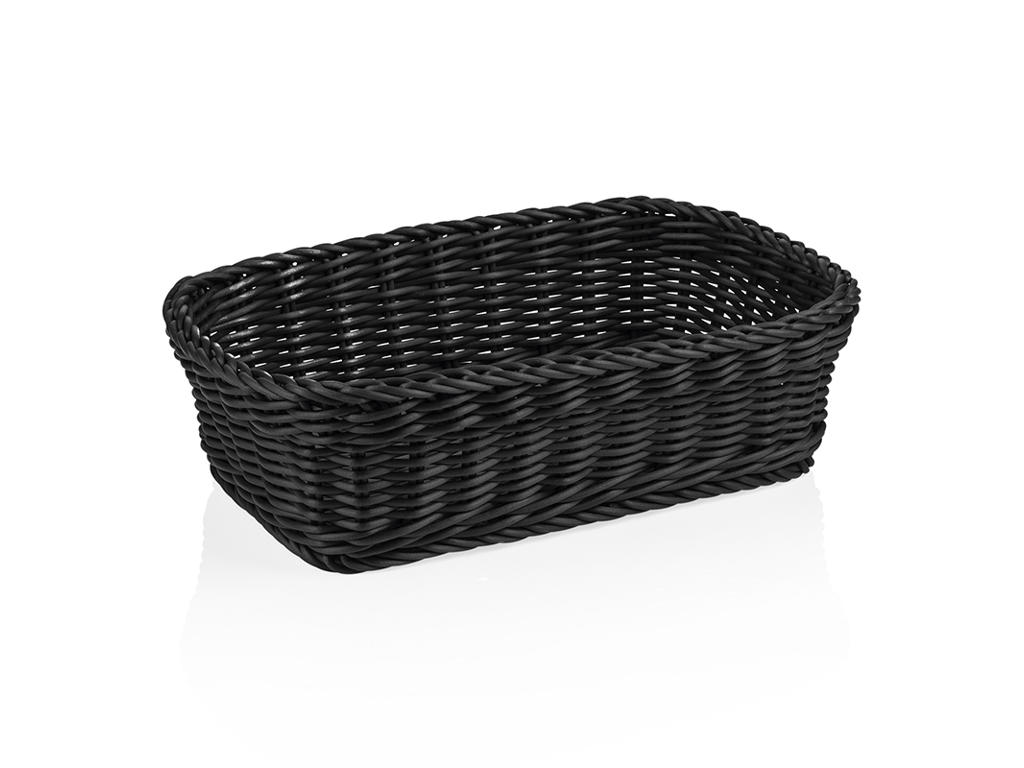 Bread Basket Black 31x21x9 cm Weaver Pro