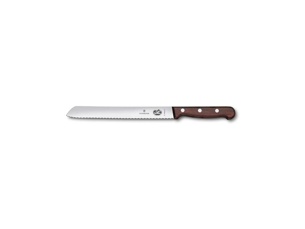 Bread knife, 21 cm, Victorinox, wooden handle