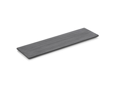 Serving Platter with Porcelain Black GN2/4 10x162x530mm
