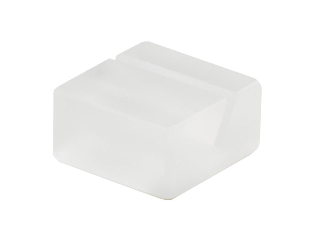 Menu holder 4x4 cm White Mealplak