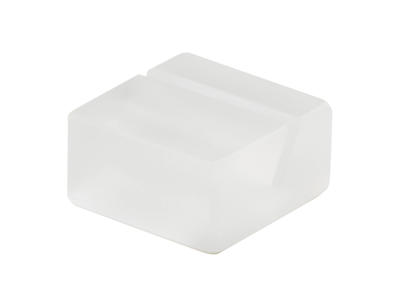 Menu holder 4x4 cm White Mealplak