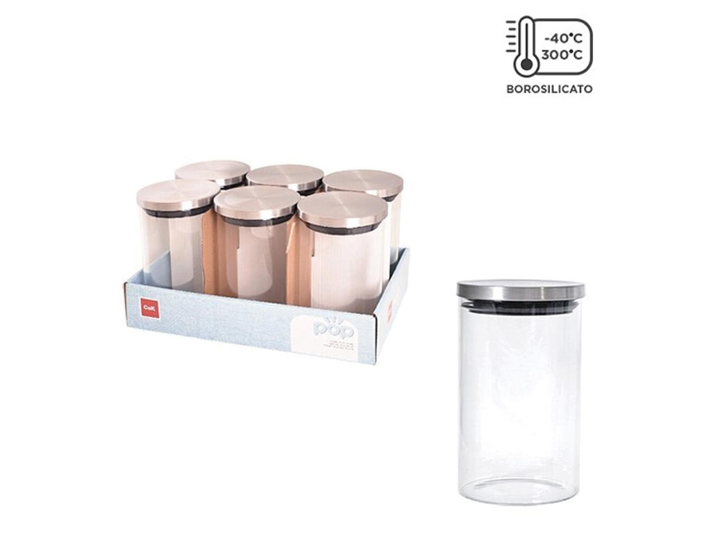 Storage Jar with Steel Lid 1 L