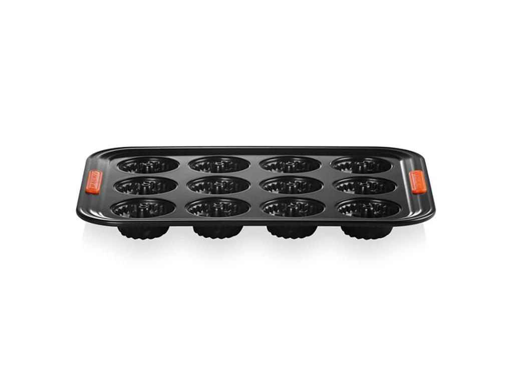 Bundt Pan - Carbon Steel - Black - 40x30cm - 12 Holes - Freezer Safe