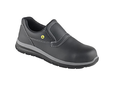 Work shoes with microfiber, black