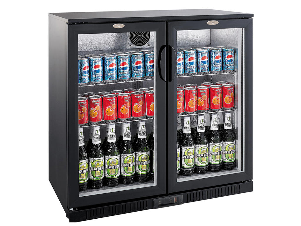 Back Bar 2 doors Black