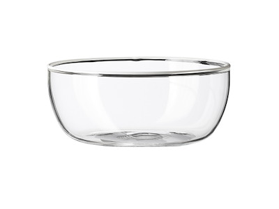 Glass bowl Ø12cm Life in Colour White edge