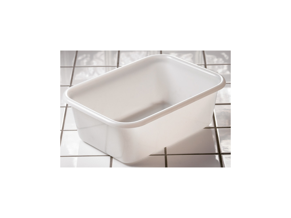 Basin, 12 ltr., white 44x32x15.5 cm outer