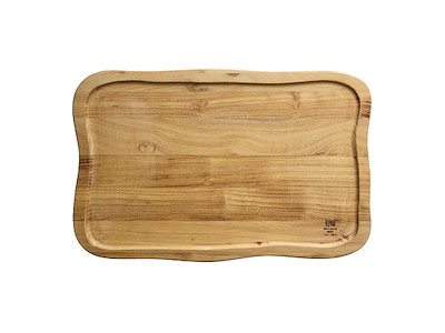 RAW Cutting Board with Edge 40x26x2cm Teak Wood