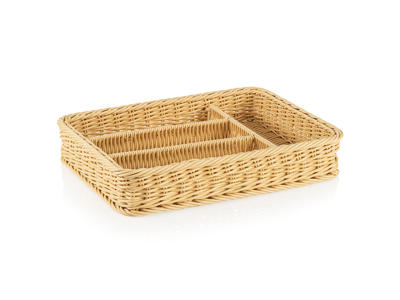 Cutlery basket Light Beige 40x30x6.5 Weaver Pr
