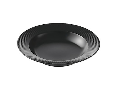 Plate deep Ø23 cm Groovy Black