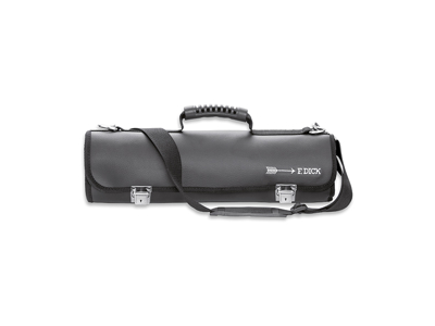 Folder without content, 11 compartments, F. Dick, Leather, Black