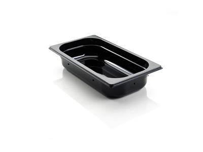 Canteen Polycarbonate Black 1/1 GN 6.5 cm